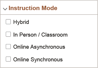 Instruction mode